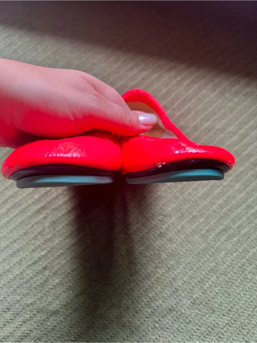 Tieks Women's Patent Red Ballet Flats - Picture 5 of 9
